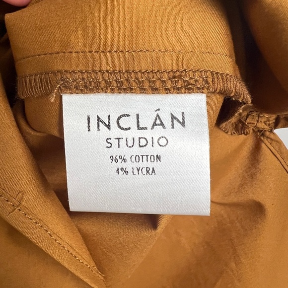 NEW Inclan Studio XS Minimalist Houston Camel London Top Cotton Pockets Modern - Picture 9 of 10